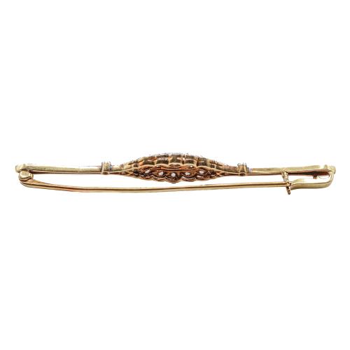 BROCHE ALFILER CON DIAMANTES DE LOS AÑOS 20-30