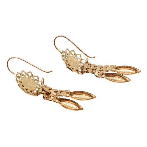 PENDIENTES CON GRANATES