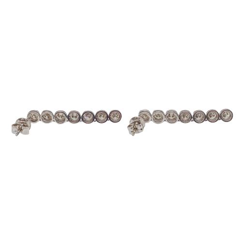 PENDIENTES LARGOS RIVIERE CON BRILLANTES