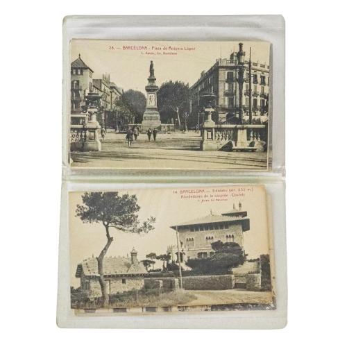 ALBUM CON 24 POSTALES DE BARCELONA