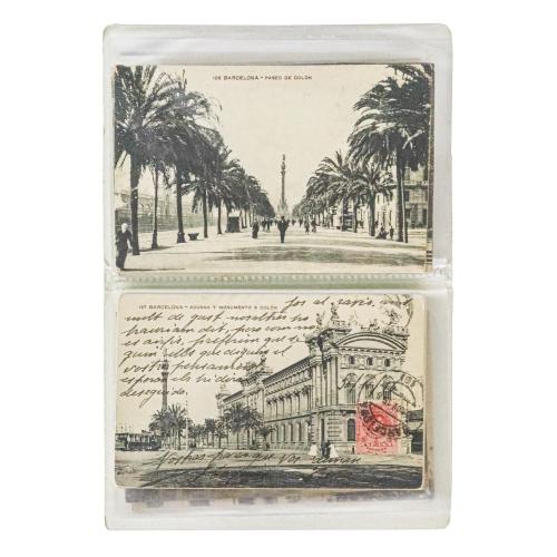ALBUM CON 24 POSTALES DE BARCELONA
