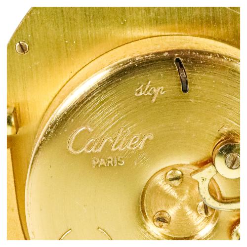 RELOJ DESPERTADOR DE VIAJE CARTIER AÑOS 80