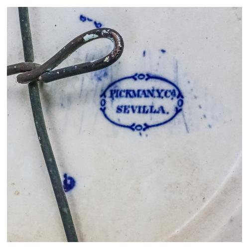 DOS PLATOS EN LOZA DE FINALES DEL S.XIX