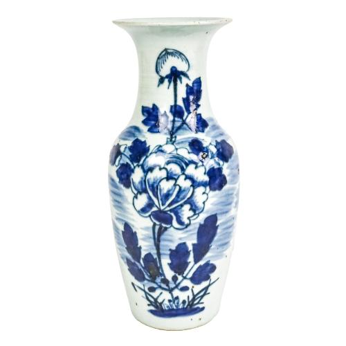 JARRÓN CHINO PORCELANA DE FINALES DEL S.XIX