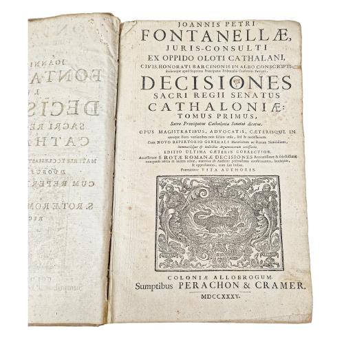 DECISIONES SACRI REGII SENATUS CATHALONIAE