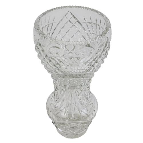 JARRÓN DE CRISTAL DE MEDIADOS SIGLO XX