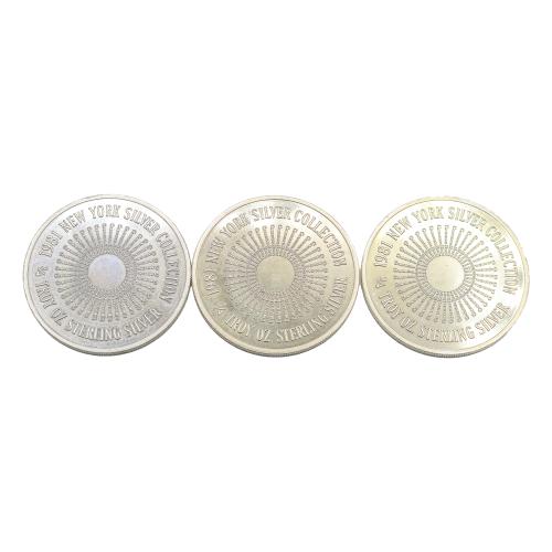 TRES MEDALLAS DE PLATA DE NEW YORK 