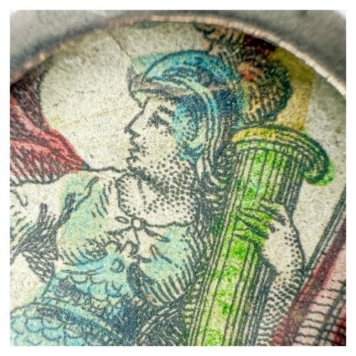 MEDALLÓN DEVOCIONAL DE PLATA DEL SIGLO XVIII