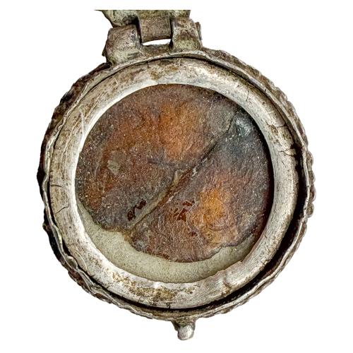 RELICARIO DE PLATA DEL SIGLO XVIII