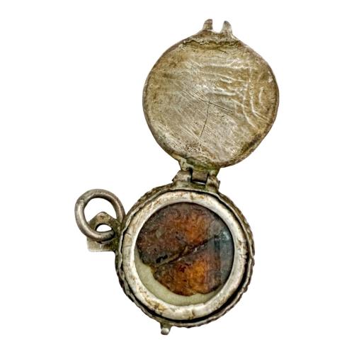 RELICARIO DE PLATA DEL SIGLO XVIII