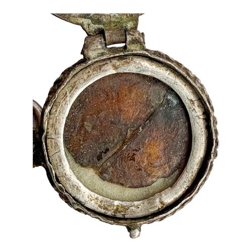RELICARIO DE PLATA DEL SIGLO XVIII