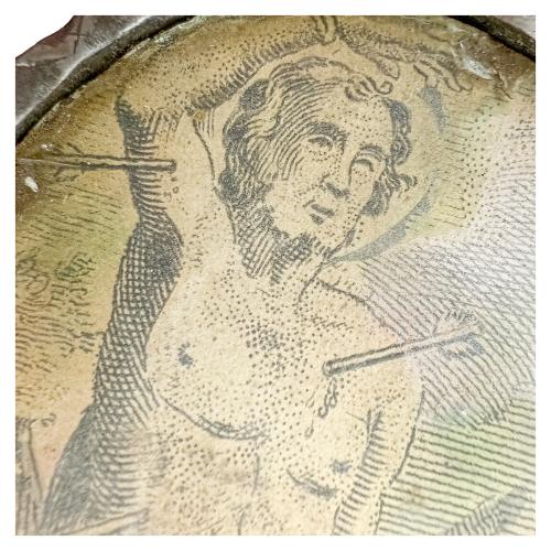 RELICARIO DE PLATA DEL SIGLO XVIII