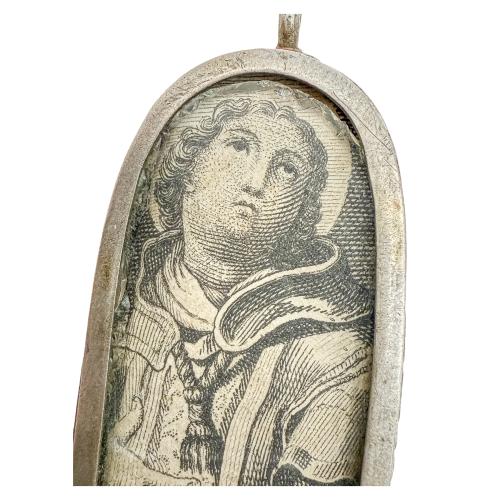 RELICARIO DE PLATA DEL SIGLO XVIII