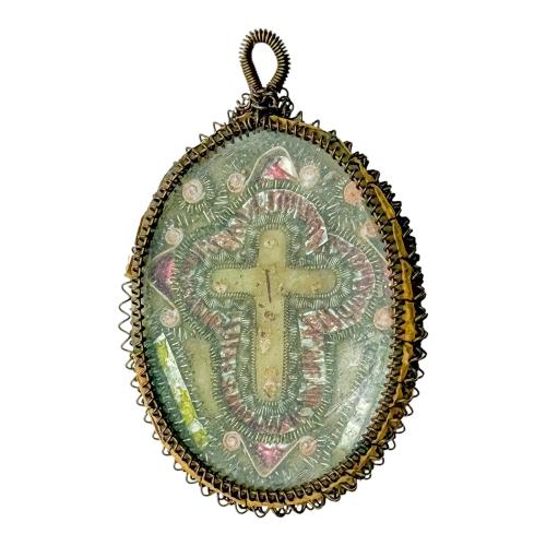 RELICARIO DE PLATA DEL SIGLO XVIII