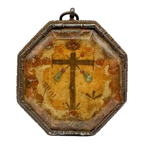 RELICARIO DE HIERRO FORJADO DEL SIGLO XVIII