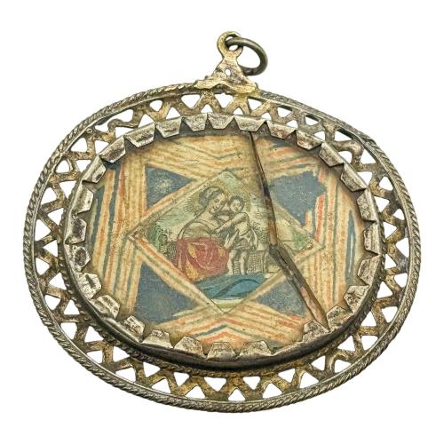 RELICARIO DE PLATA DEL SIGLO XVIII