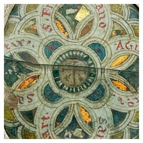 RELICARIO DE PLATA DEL SIGLO XVIII