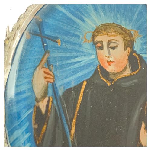 MEDALLÓN DEVOCIONAL DE PLATA DEL SIGLO XVIII