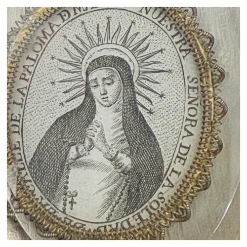 MEDALLÓN DE PLATA DE PRINCIPIOS DEL SIGLO XIX
