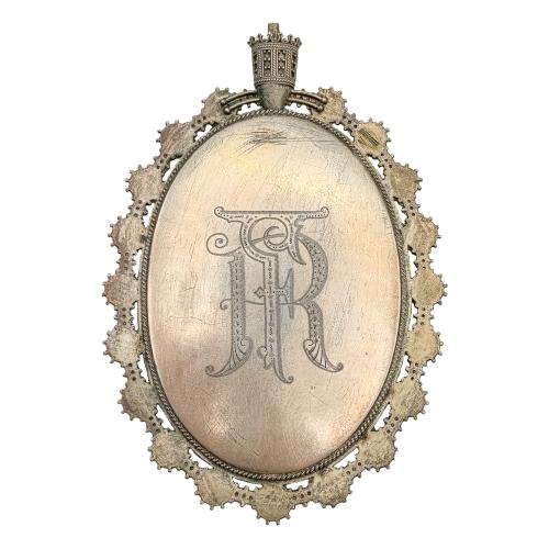 MEDALLÓN DE PLATA DE PRINCIPIOS DEL SIGLO XIX