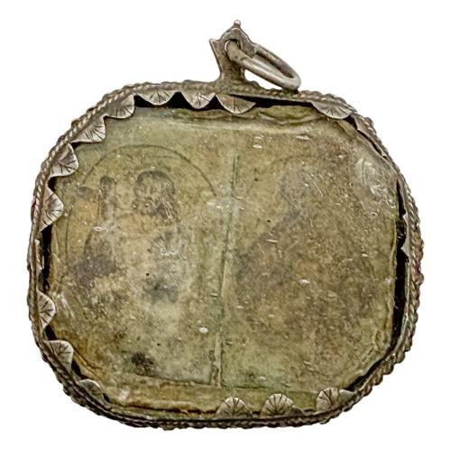 RELICARIO DE PLATA DEL SIGLO XVII-XVIII