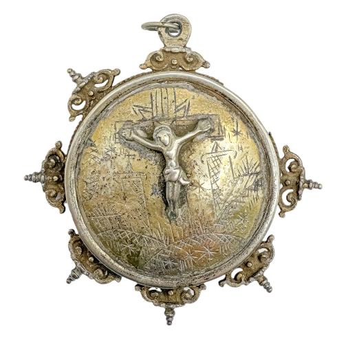 MEDALLÓN PATENA CASTELLANO DEL S. XVII-XVIII