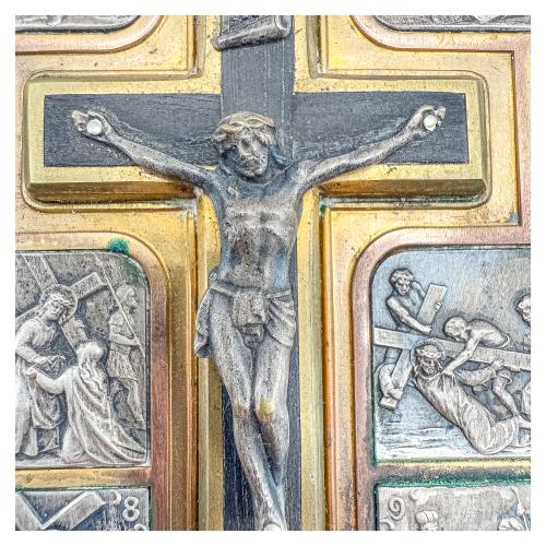 CRUCIFIJO VIACRUCIS ITALIANO DEL ÚLTIMO TERCIO DE S. XX