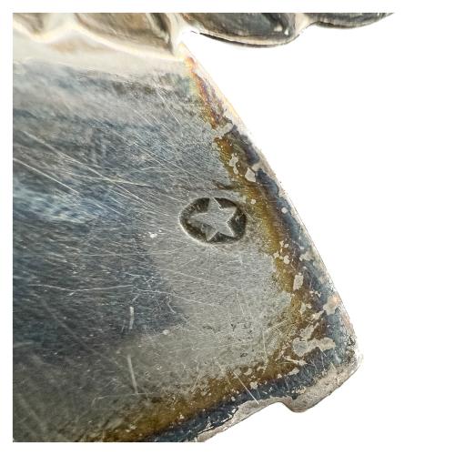 BENDITERA DE PLATA DE MEDIADOS DE SIGLO XX