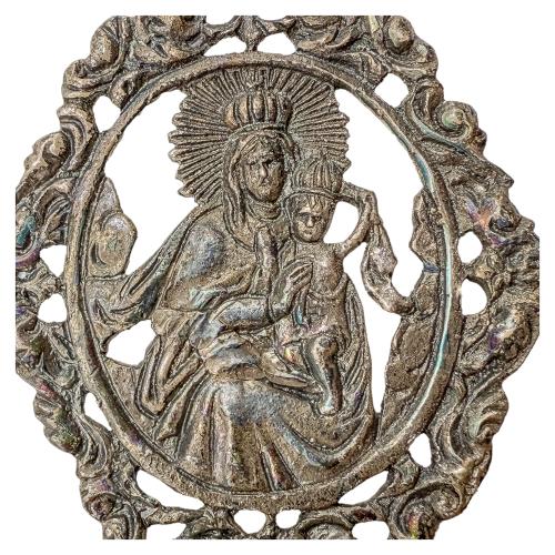 BENDITERA DE PLATA DE MEDIADOS DE SIGLO XX