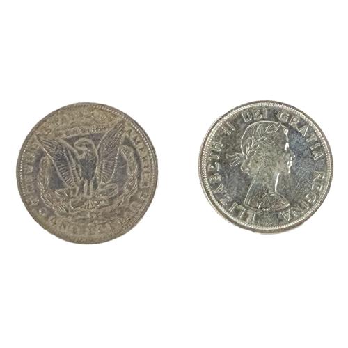 DOS MONEDAS DE PLATA