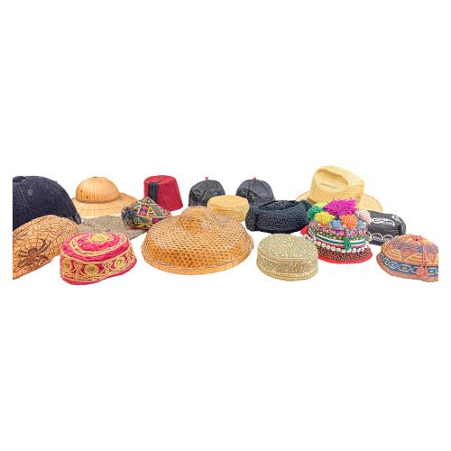 COLECCIÓN DE 18 SOMBREROS FOLKLORE