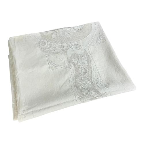 MANTEL DE HILO DE MEDIADOS DEL SIGLO XX