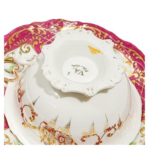 COLECCIÓN DE TAZAS EN PORCELANA DE LA PRIMERA MITAD DE S. XX