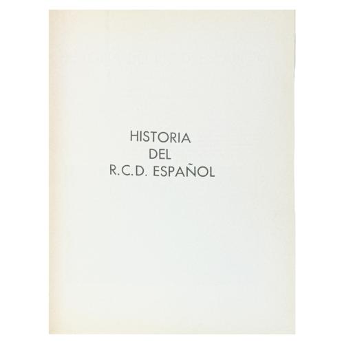 HISTORIA DEL R.C.D.  ESPAÑOL
