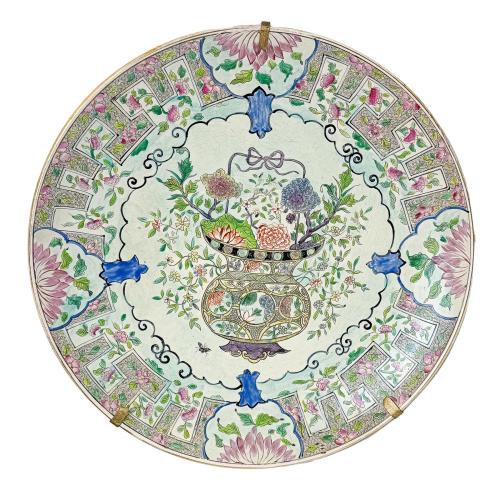PLATO DE PORCELANA ORIENTAL DEL ÚLTIMO CUARTO DEL S.XX