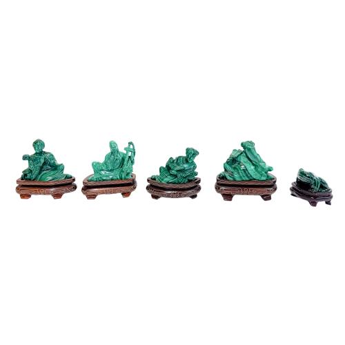 CINCO FIGURAS ORIENTALES DEL ÚLITMO CUARTO DEL S.XX