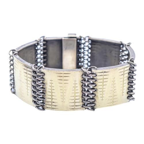 PULSERA BRUTALISTA DE LOS AÑOS 60-70