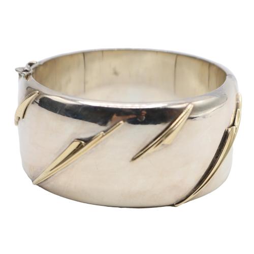 PULSERA ESCLAVA DE PLATA Y ORO