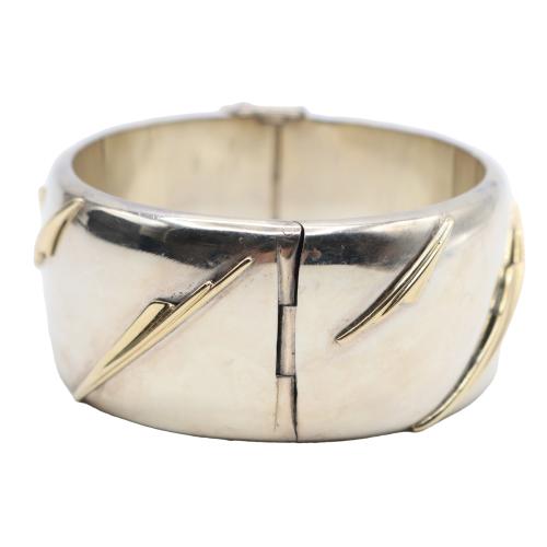 PULSERA ESCLAVA DE PLATA Y ORO