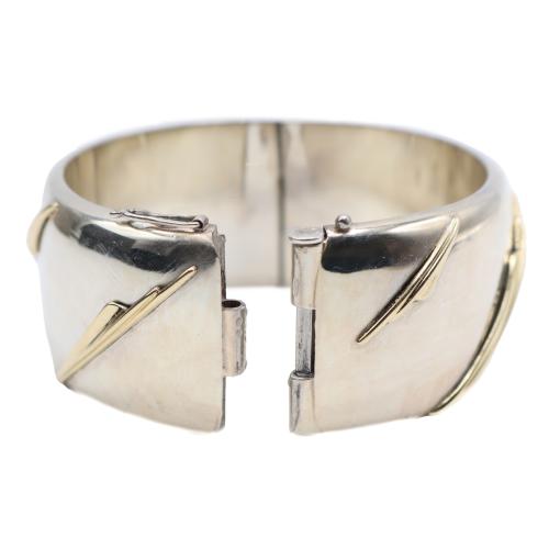 PULSERA ESCLAVA DE PLATA Y ORO