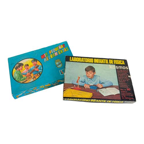 JUEGO DE HERRAMIENTAS Y JUEGO DE LABORATO SEGUNDA MITAD S.XX