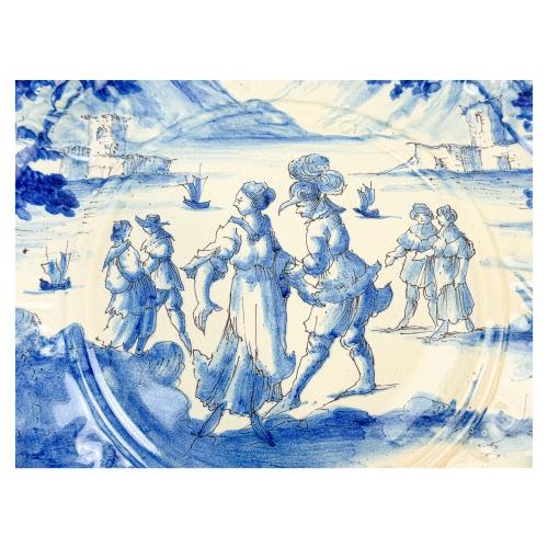 PLATO DE CERÁMICA ITALIANA DE SAVONA