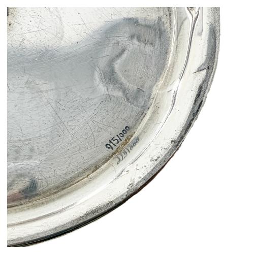 CENICERO Y CAJITA DE PLATA DE LA SEGUNDA MITAD DE S. XX