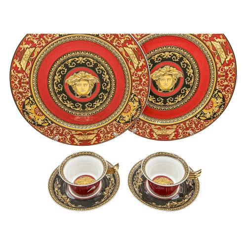 SERVICIO TU Y YO DE DESAYUNO VERSACE