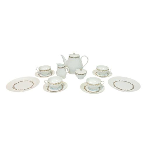 JUEGO DE TÉ Y PLATOS AÑOS 70