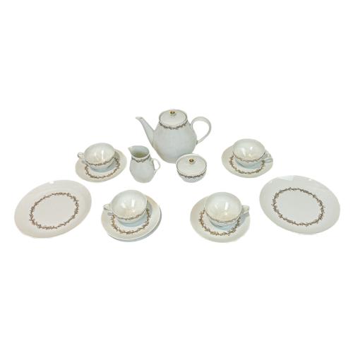 JUEGO DE TÉ Y PLATOS AÑOS 70