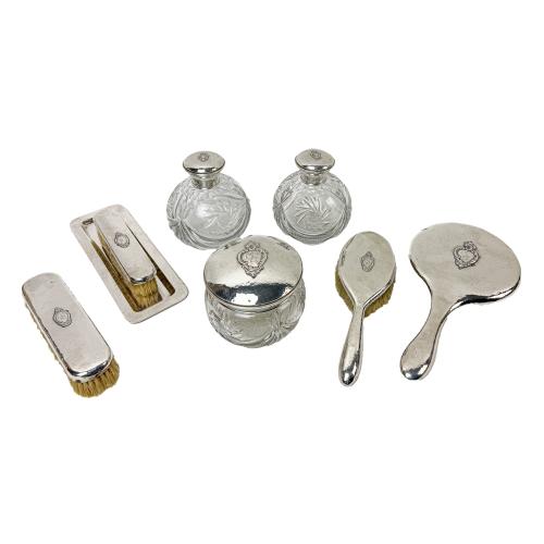 JUEGO TOCADOR PLATA DE MEDIADOS DE S. XX