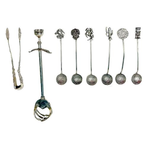 CONJUNTO PIEZAS PLATA DE LA SEGUNDA MITAD DE S. XX