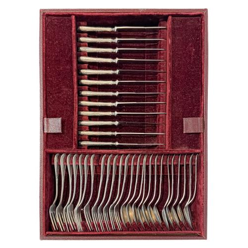 CUBERTERIA PLATA MEDIADOS SIGLO XX