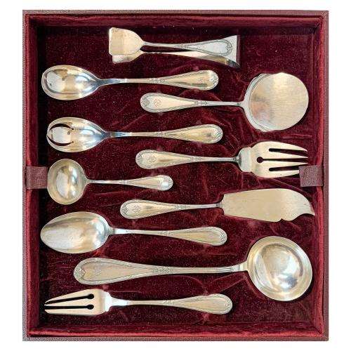 CUBERTERIA PLATA MEDIADOS SIGLO XX